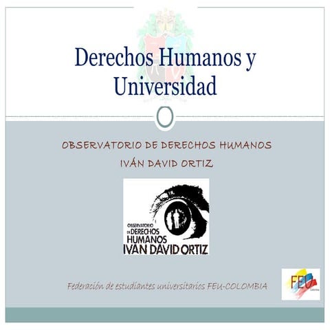 Derechos humanos y universidad  presentacion-