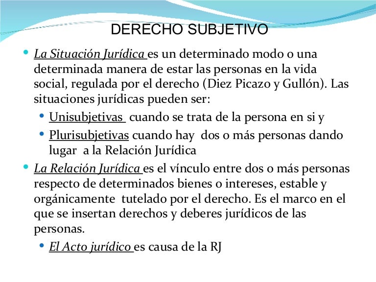 Clasificacion De Los Derechos Subjetivos Tados Clasificacion De Los Derechos Subjetivos Tados