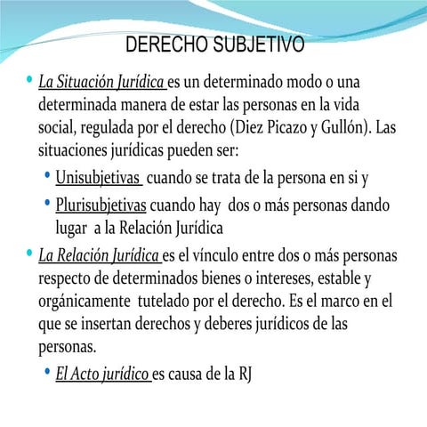 Derecho subjetivo