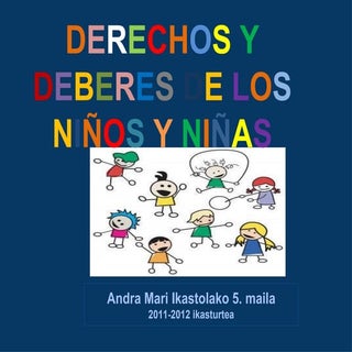 Derechos y deberes de los niños  niñas