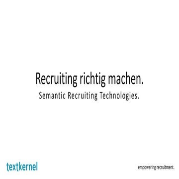 Recruiter 4.0 - Wo bleibt eigentlich der Mensch?