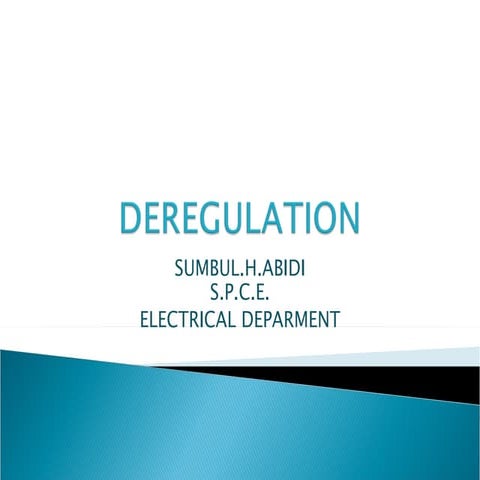 Deregulation1