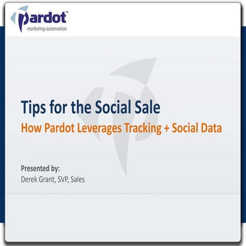 Pardot Elevate 2011: Social Selling