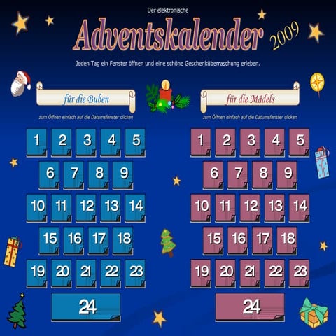 Der Elektronische Adventskalender 2009