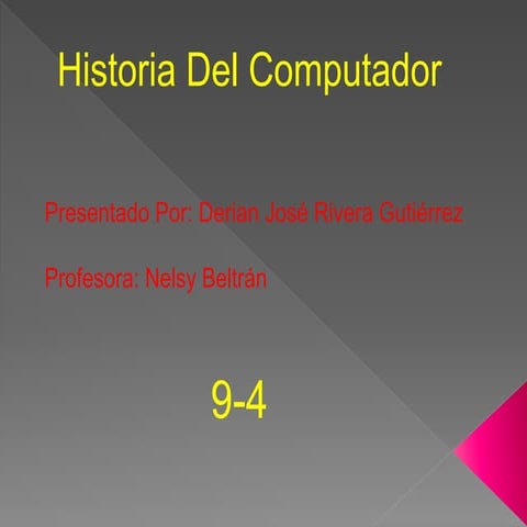 Historia Del Computador