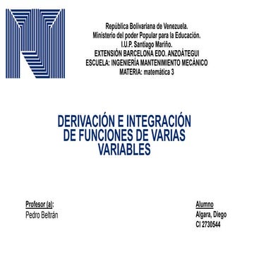 Dericavion e integracion de funciones