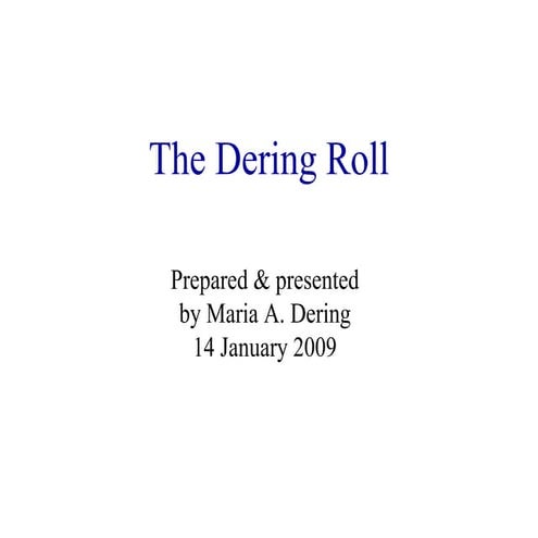 The Dering Roll | PPT