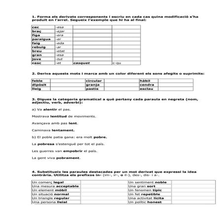 Derivació exercicis