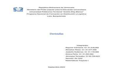 Derivadas 