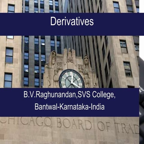 Derivatives-B.V.Raghunandan