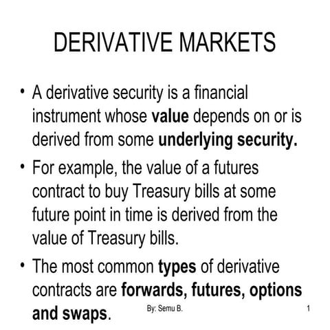 Derivatives