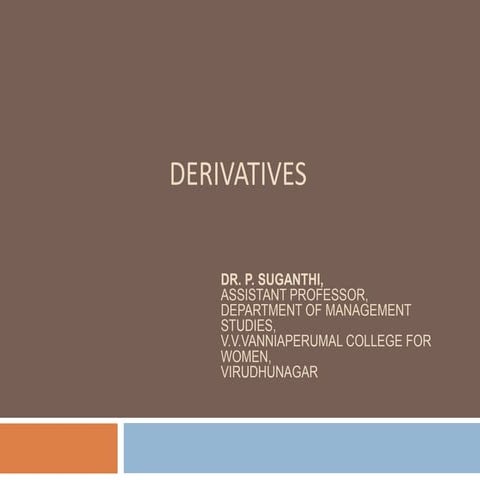 Derivatives