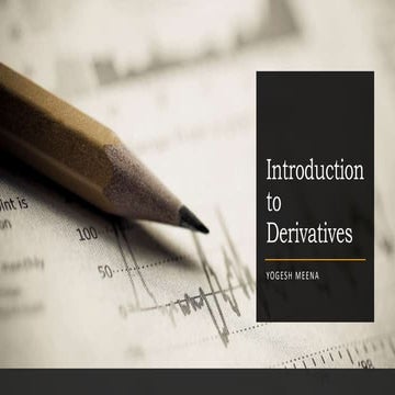 Derivatives - Payoff 