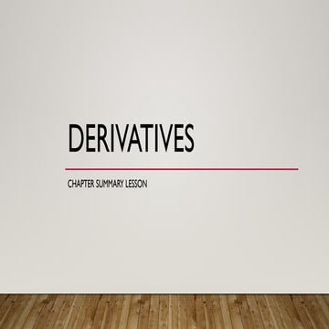Basic Calculus Derivatives Calculus is derived from the Latin word “calx” whi...