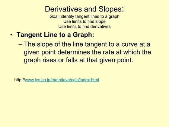 Derivatives And Slope 2 1 Update Day2 Pptx