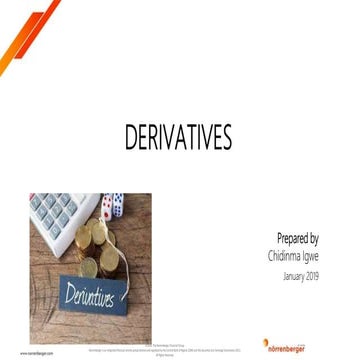 FINANCIAL DERIVATIVES 