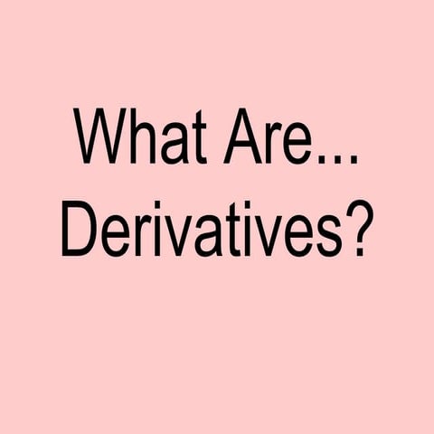 D erivatives market