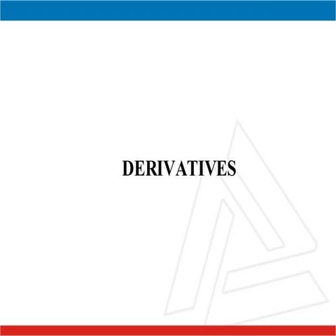 DERIVATIVES LESSONS | PPT