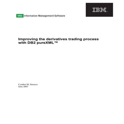 Derivatives trading db2 xml