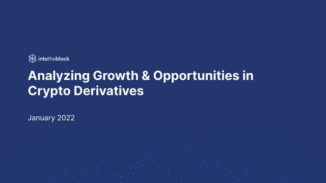 Analyzing Growth & Opportunities in Crypto Derivatives