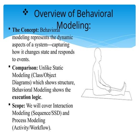 Behavioral Model presentation for software engineering | PPTX