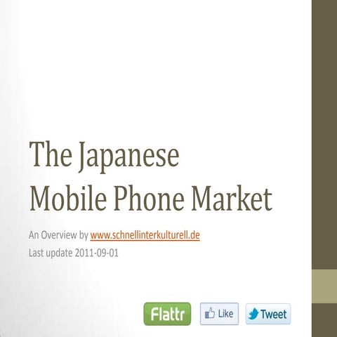 Japanese mobile phone market