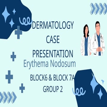 DERMA CASE Erythema nodosum presentation | PPTX