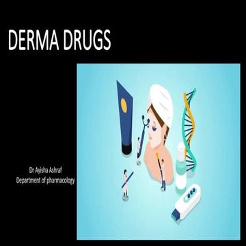 derma drugs dermatologic pharmacology Big katzung chapter 16 Dr ayisha ...
