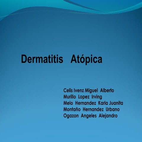 Dermatitis atopica | PPTX