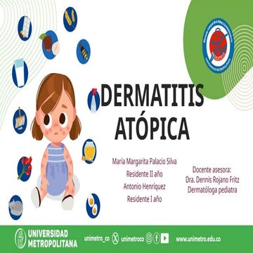 Dermatitis atópica para residentes de pediatría | PPTX