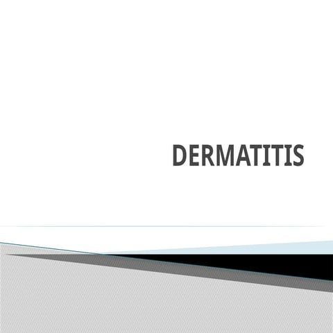 dermatitis  power point presentation .pptx
