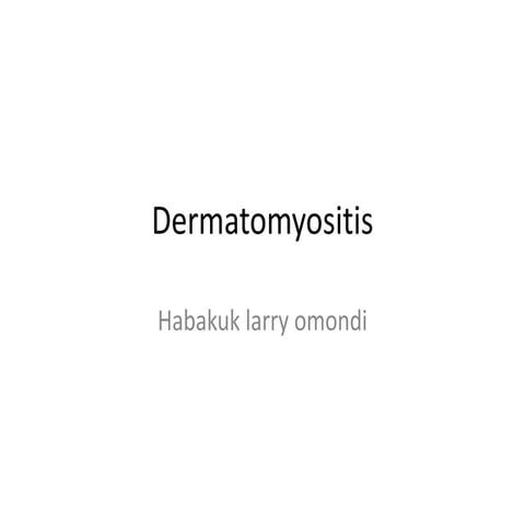 Dermatomyositis