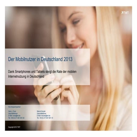 Der Mobilnutzer in Deutschland 2013