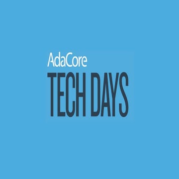 AdaCore Paris Tech Day 2016: Pierre-Marie Rodat - Libadalang, New Generation ...