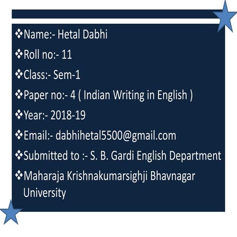 Indian writing in english