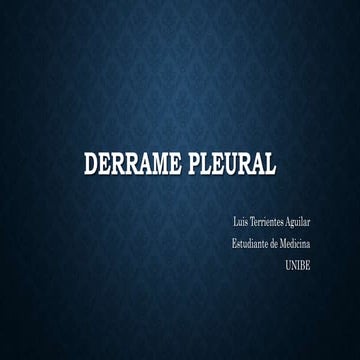 Derrame pleural
