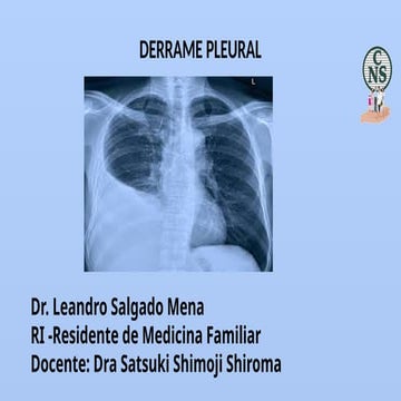 DERRAME PLEURAL EN ENFERMEDADES PULMONARES