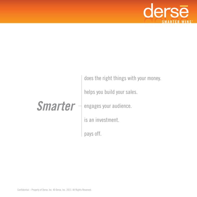 Derse   smarter wins