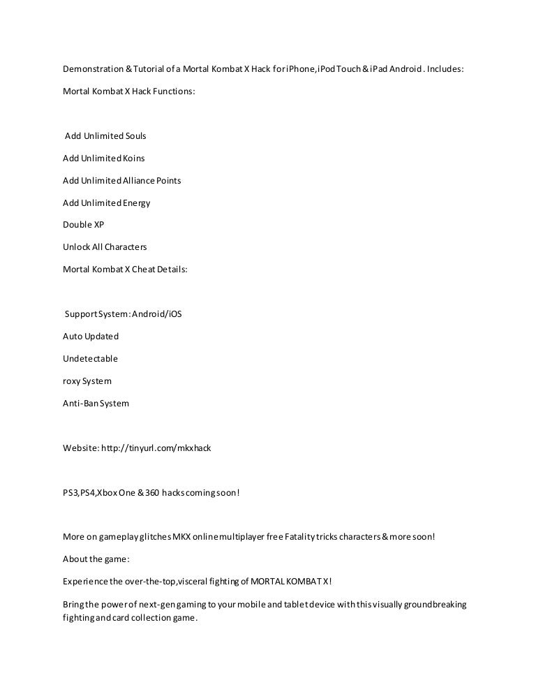 mortal kombat x cheats mobile mortal kombat x cheats mobile