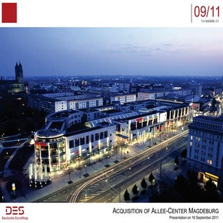 Deutsche EuroShop: Acquisition of A...