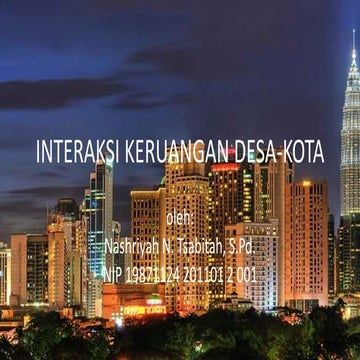 Struktur Keruangan dan Perkembangan Desa