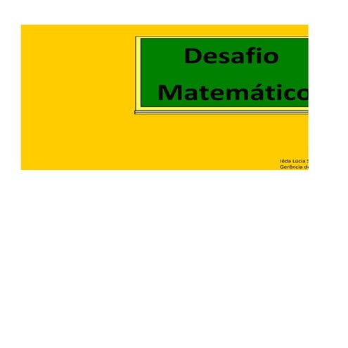 Desafio Matemático