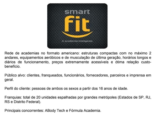 Rede de Academias Smart Fit nas Red...