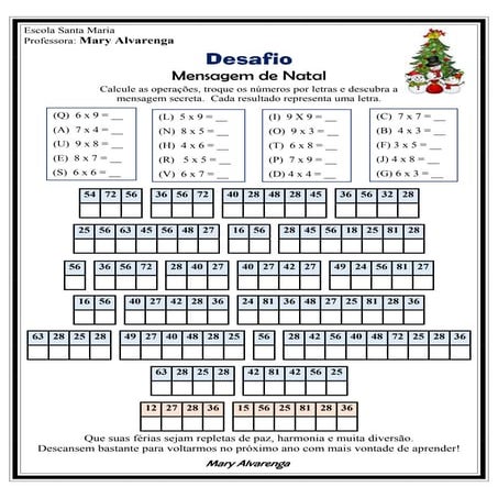 DESAFIO  -  Mensagem de Natal