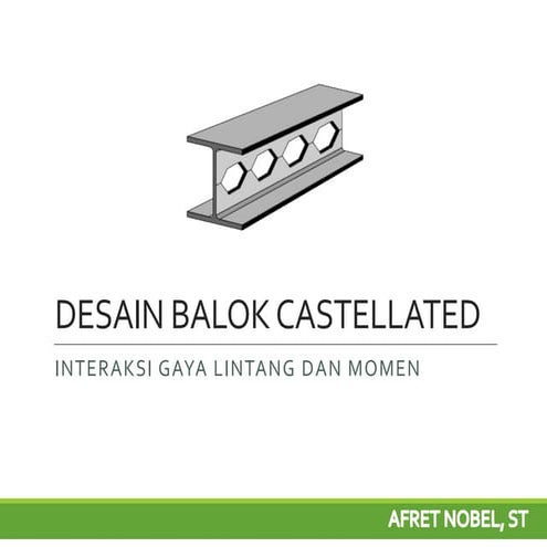 Desain balok castellated