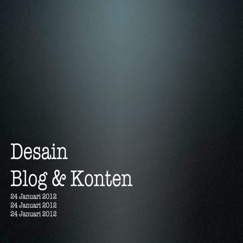 Desain Blog dan Konten   Telkomsel FEB UGM 2012