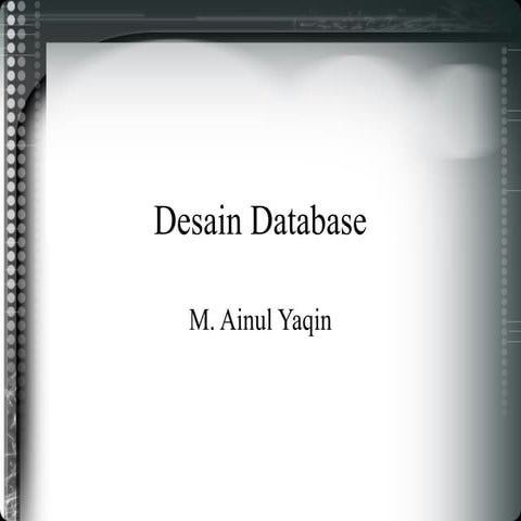 Desain database