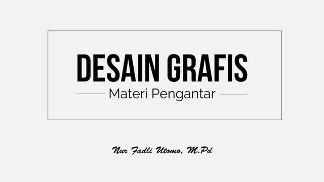 Desain Grafis 1 - Basic