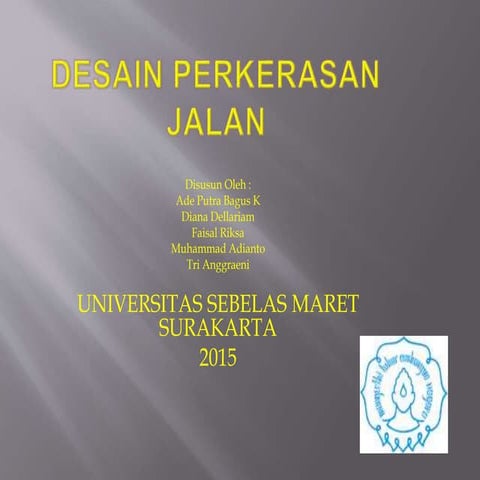 Desain perkerasan jalan