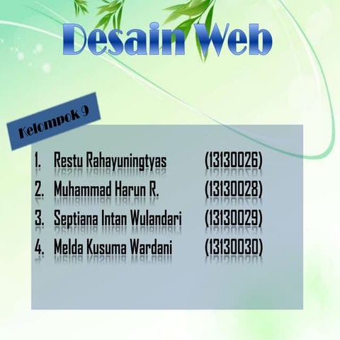 Desain web | PPT